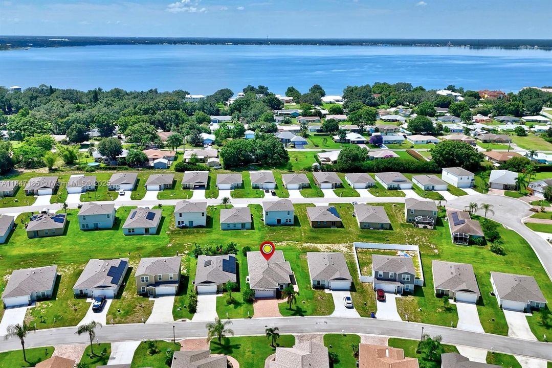 Aerial view of Lake Jackson