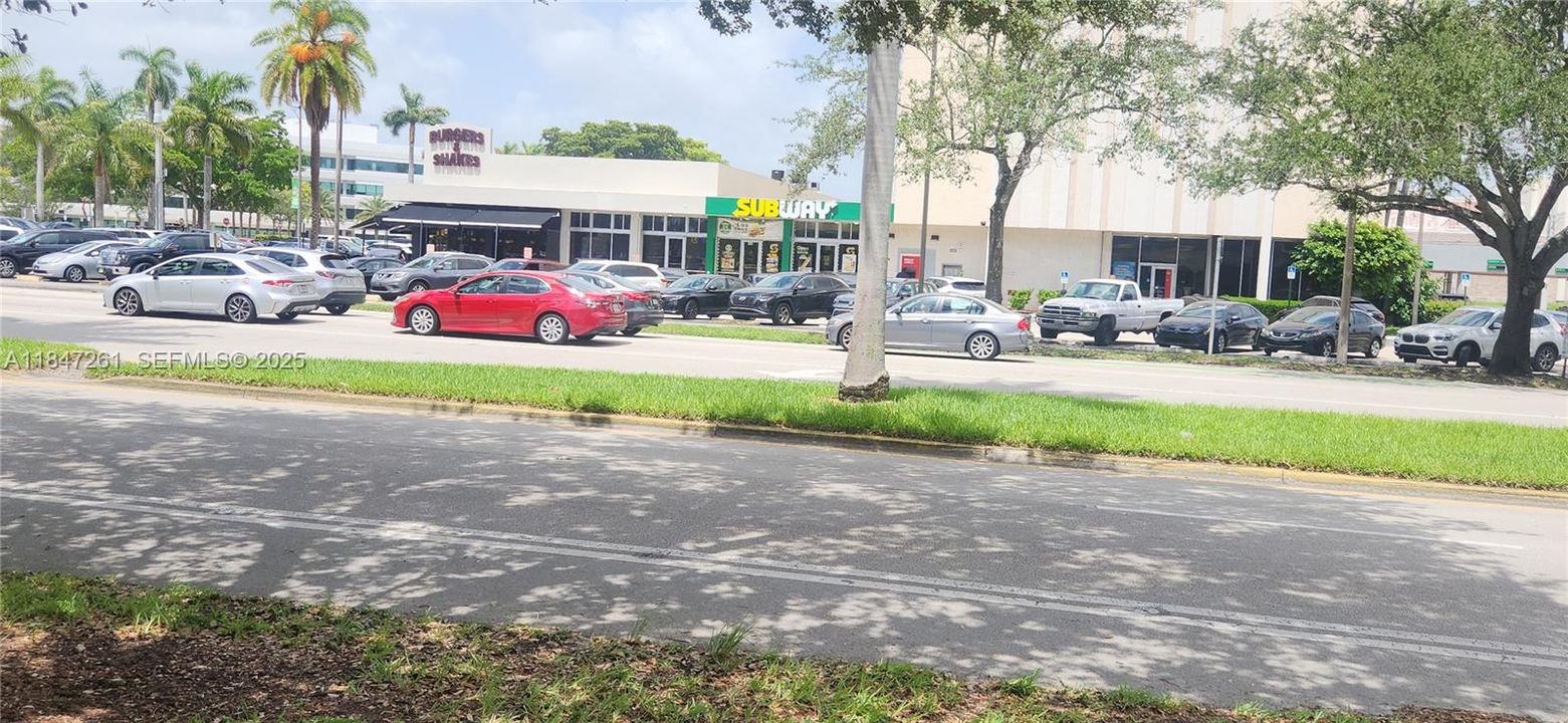 drive to many food places 5 minutes away or order uber eats