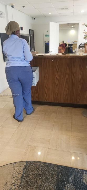 secured entrance exit  lobby.