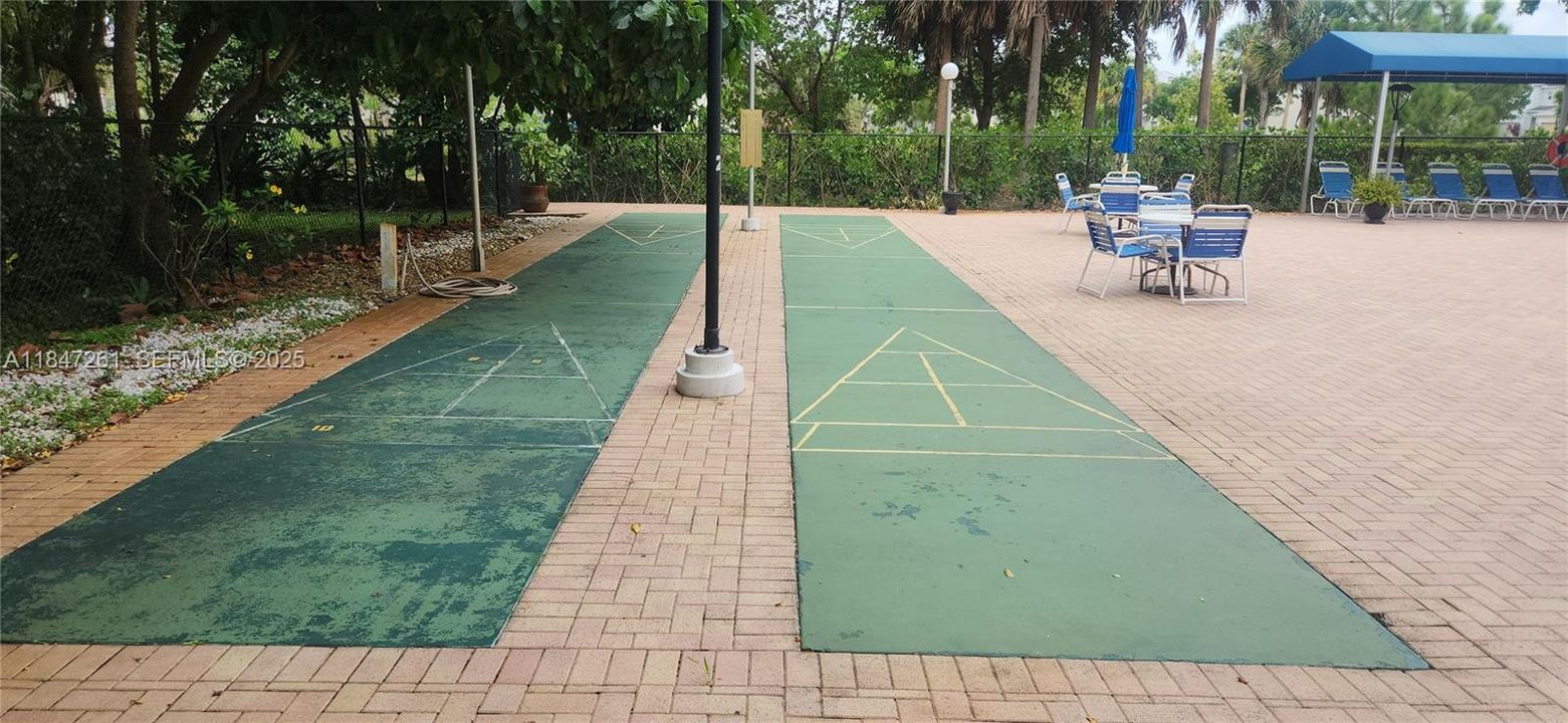 shuffleboard courts