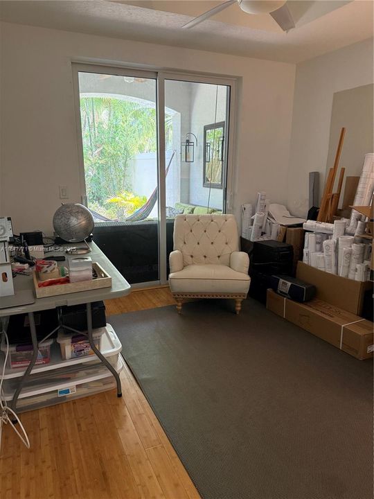 1st floor bedroom overlooks the garden with full bathroom