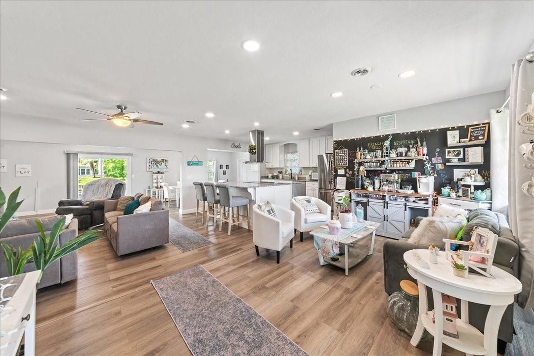 entryway/ coffee bar