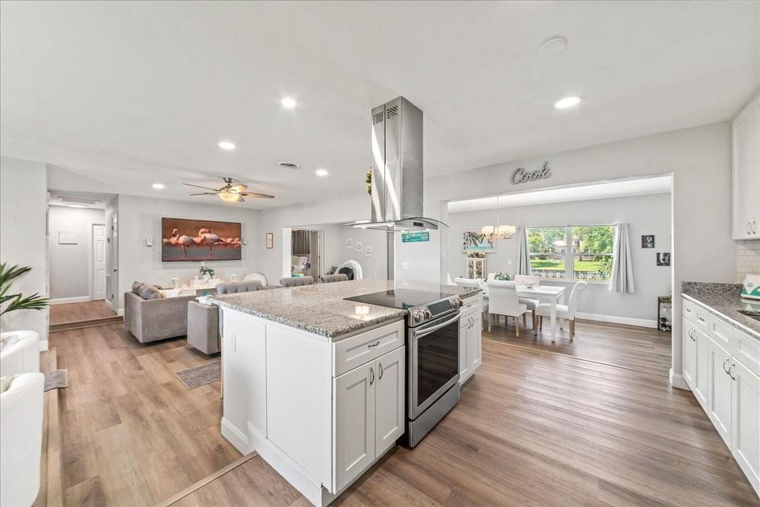 kitchen w/ SS appliances