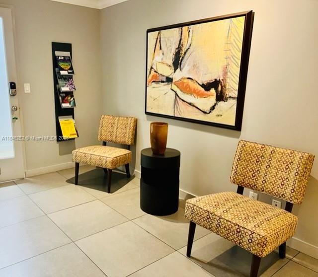 Suite reception area