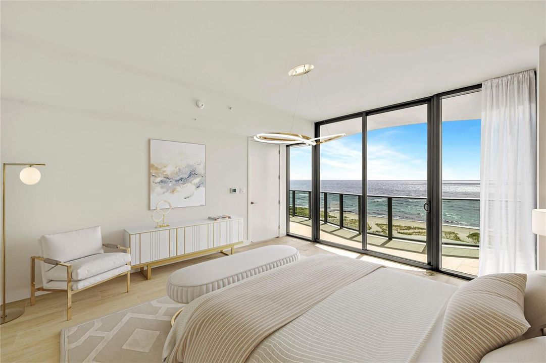 Direct Oceanfront opens out to terrace