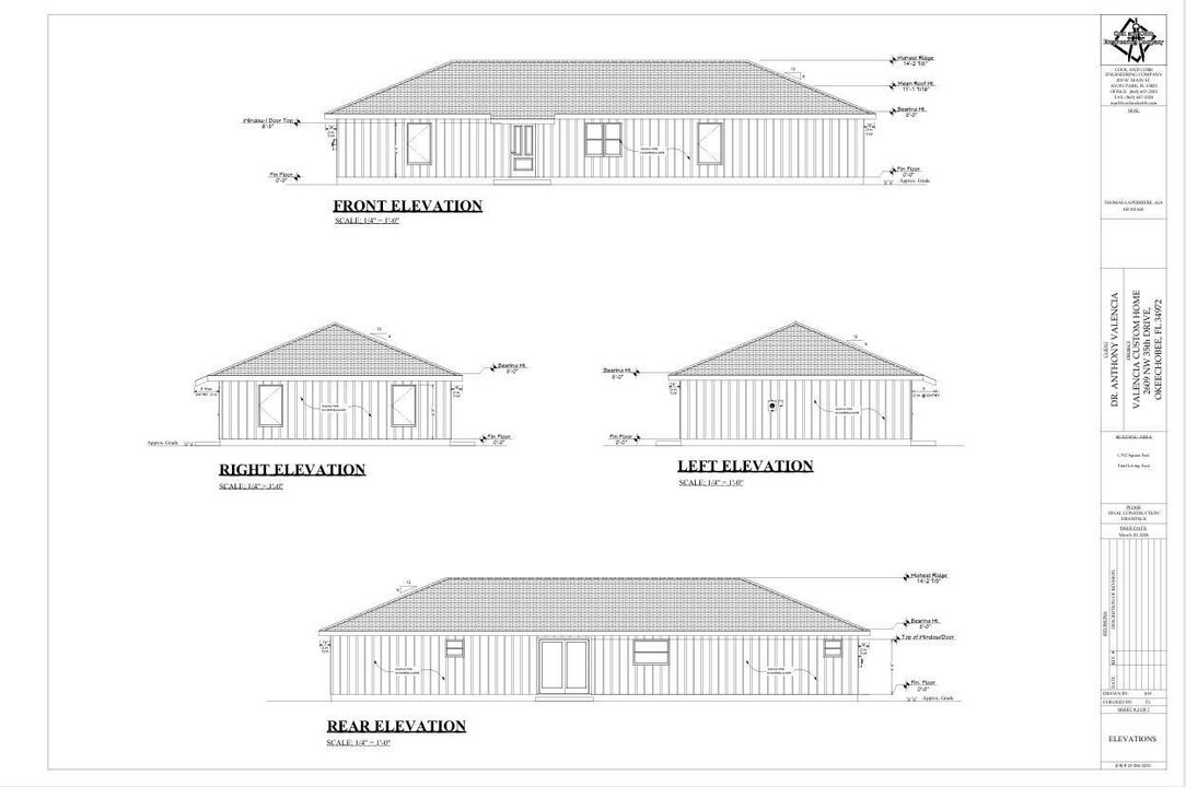 Approved elevations