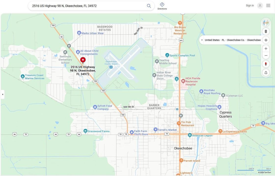 2516 US Highway 98 map picture google