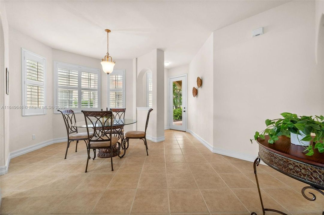 Looking toward the entry