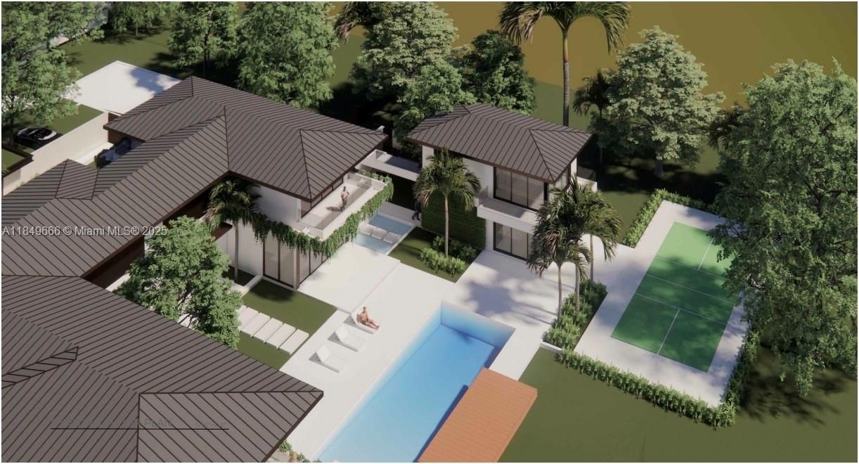 Guest house & Pickleball rendering