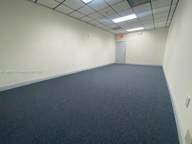 view from back wall to door entry