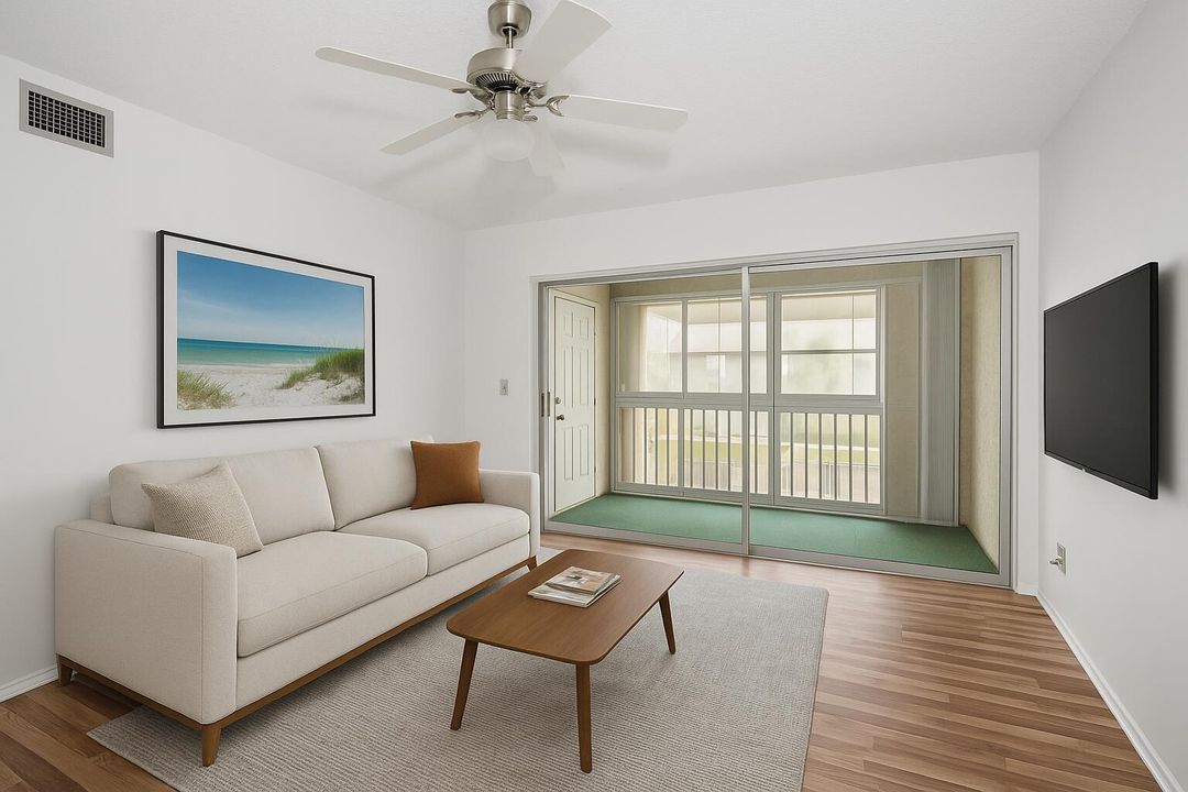 Family Room Virtually Staged