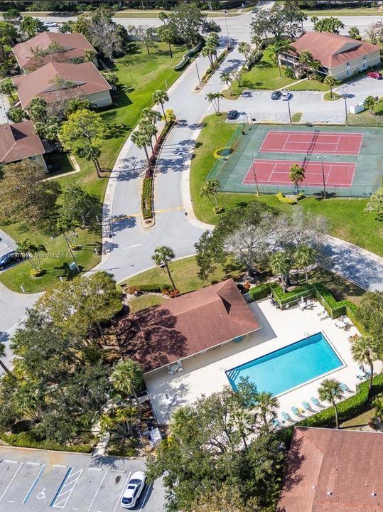Community pool and tennis courts
