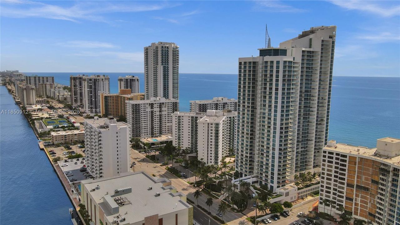 Aerial with ocean & intracoastal