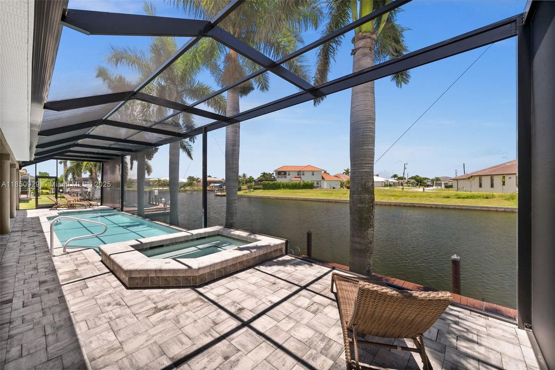 Pool and spa with a beautiful view!