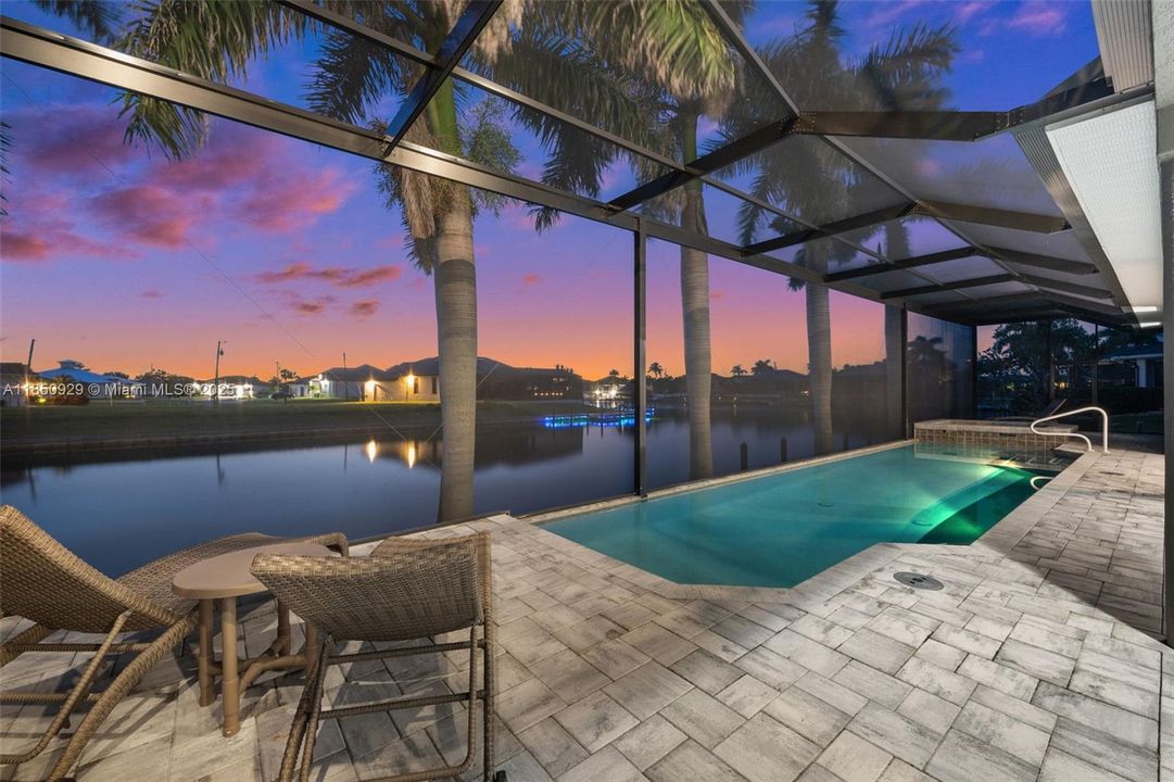 A quiet evening by the pool. Enjoy!