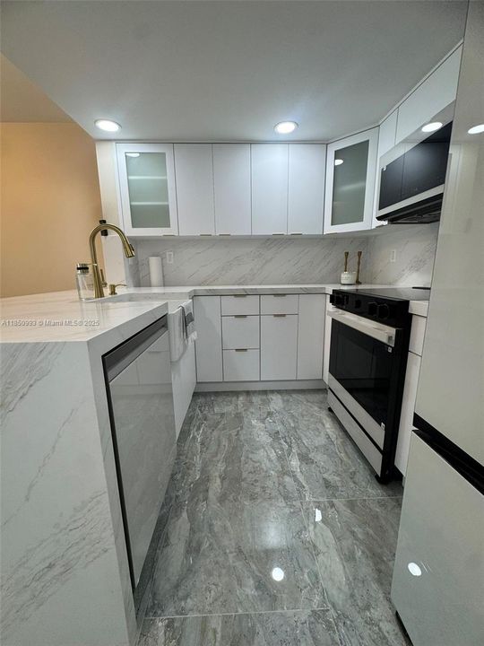 Full wrap around kitchen design