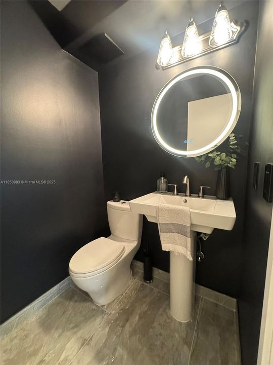 Guest Bathroom with Touch Mood Lighting Vanity Mirror / Cabinet