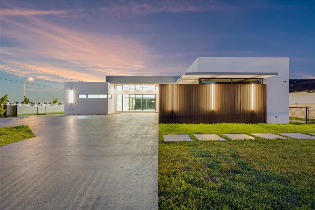 Front Entrance night view