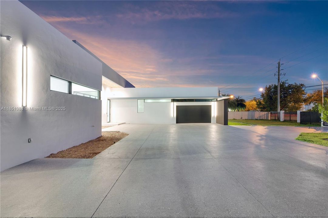 Side Entrance night view