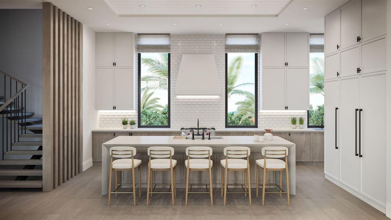 Serenity Farmhouse Kitchen Rendering