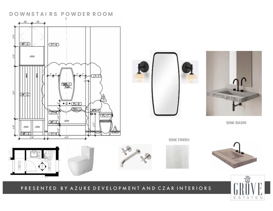 Oasis Farmhouse 1st Floor Powder Room