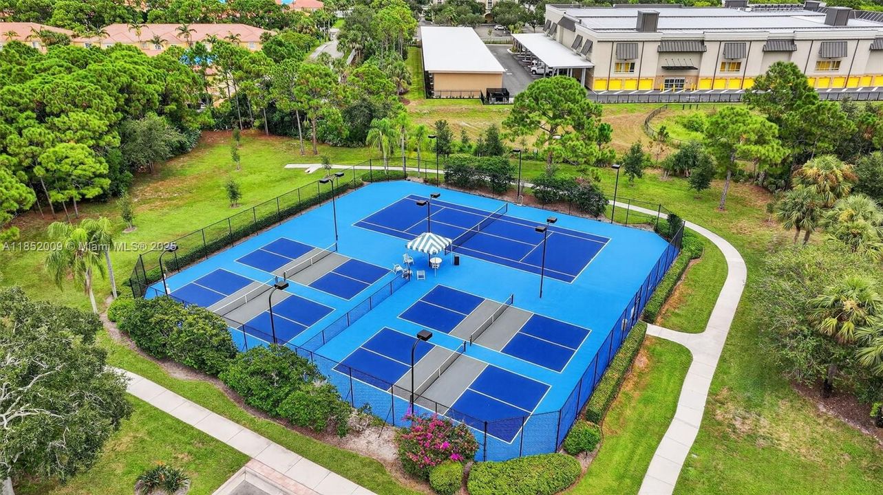 Pickleball and tennis courts