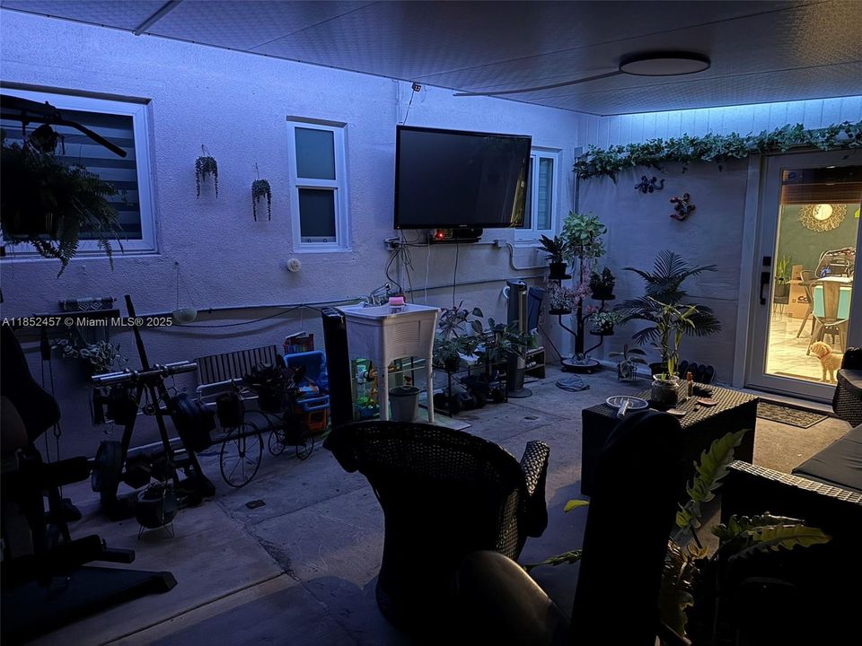 LED lights through out patio