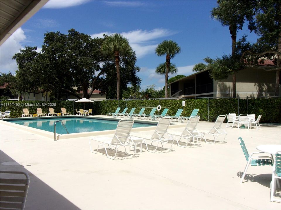 Close to the community heated pool and club facilities