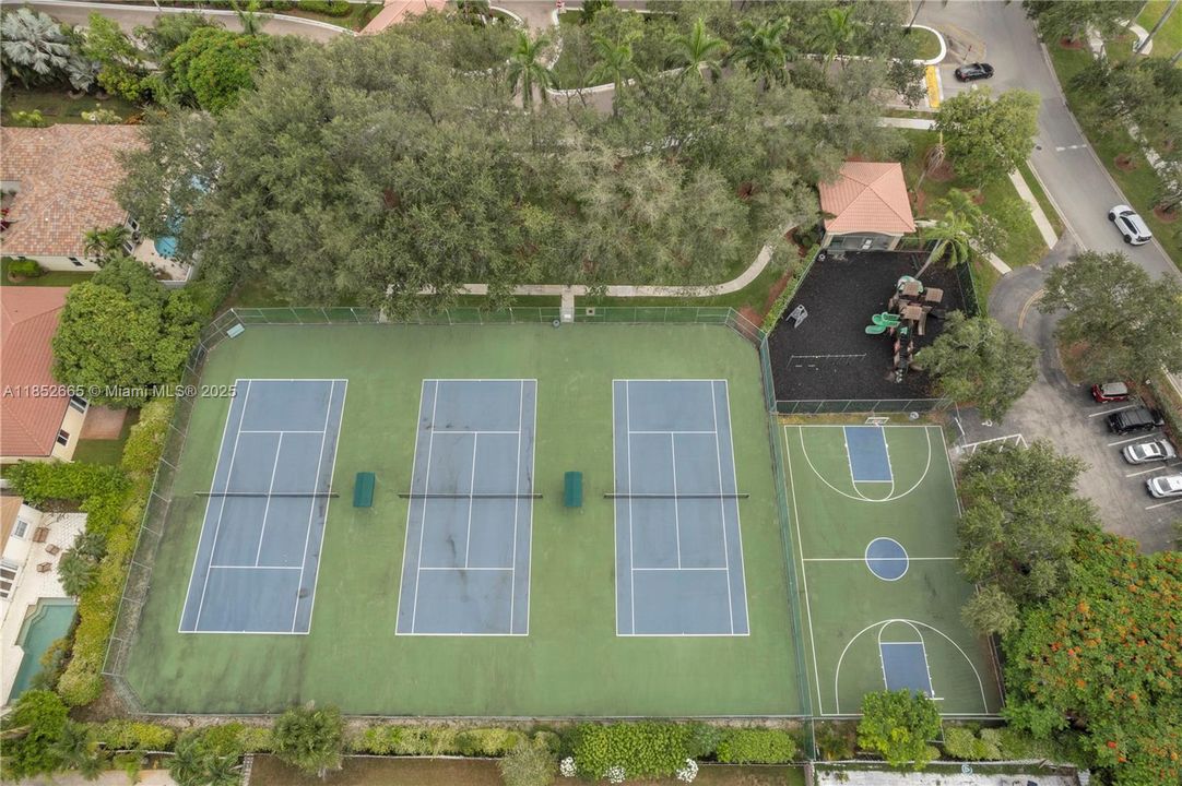 Another view of the courts.