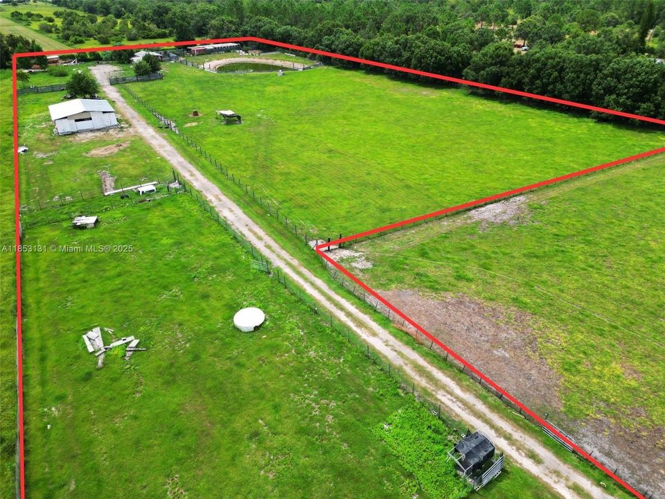 Farm end of property view