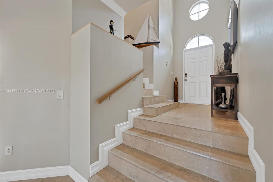 to walk into the dining/living room area from front door