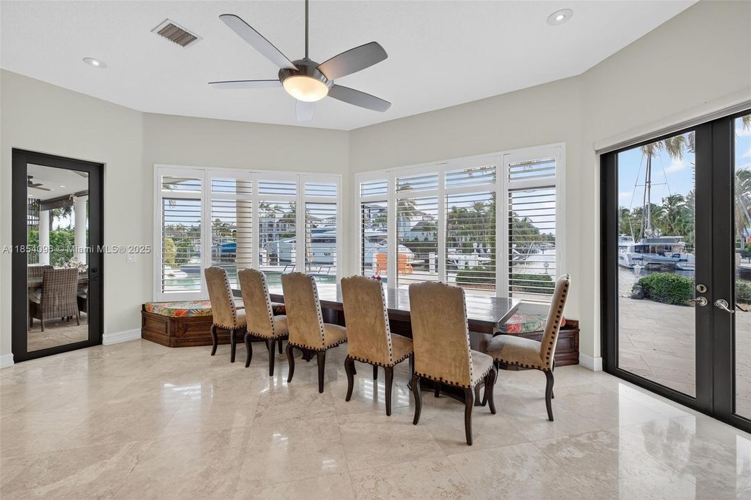 Being used as dining area