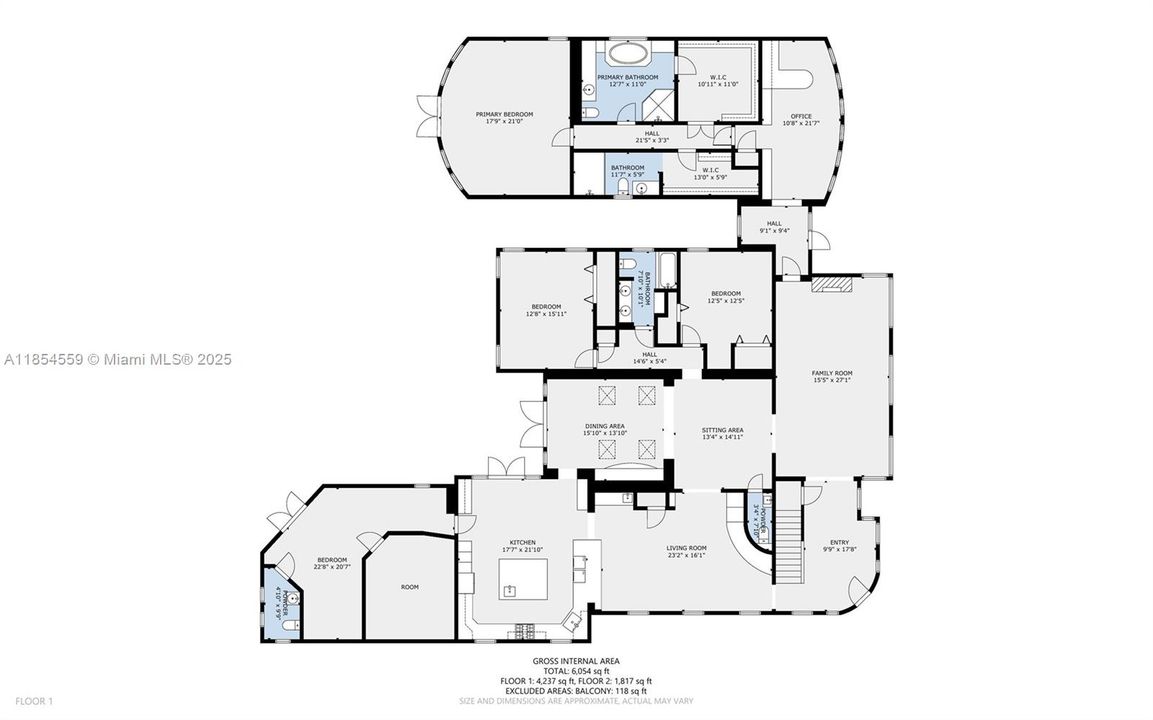 For Sale: $5,699,000 (7 beds, 5 baths, 6288 Square Feet)