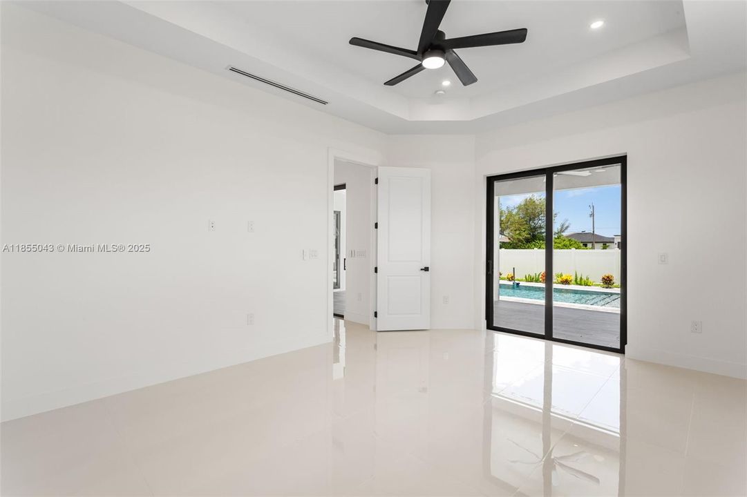 The PRIMARY SUITE is a PRIVATE RETREAT with private sliding doors to the lanai