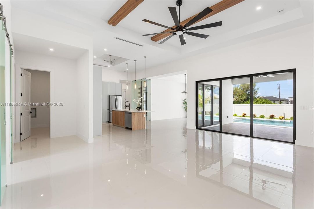 The ENTIRE HOME features SPANISH PORCELAIN TILE, enhancing its CLEAN LINES and TIMELESS STYLE.