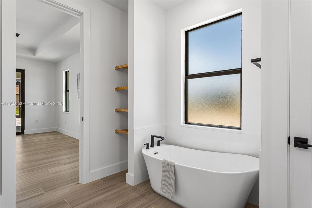 Your Large Soaking Tub Decompress & Relax!