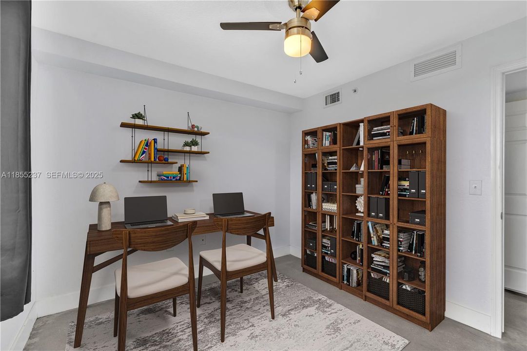 Bedroom 2 - virtually staged, home office option