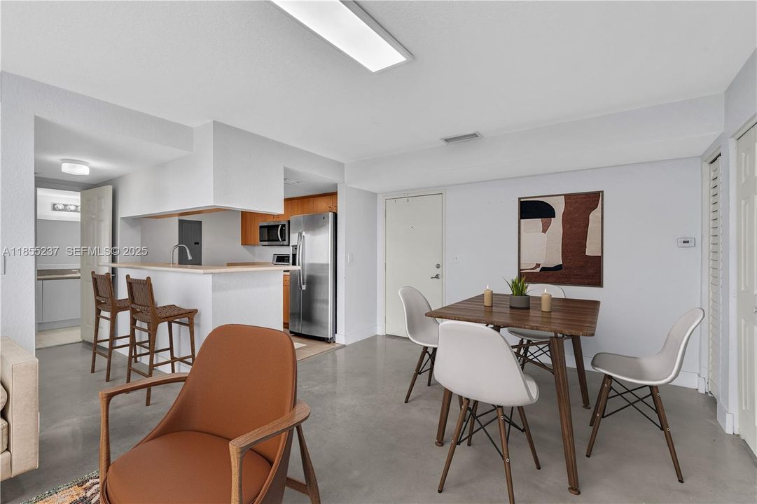 Dining Room - Kitchen: virtually staged