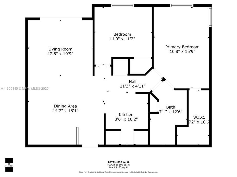 For Sale: $455,000 (2 beds, 1 baths, 907 Square Feet)