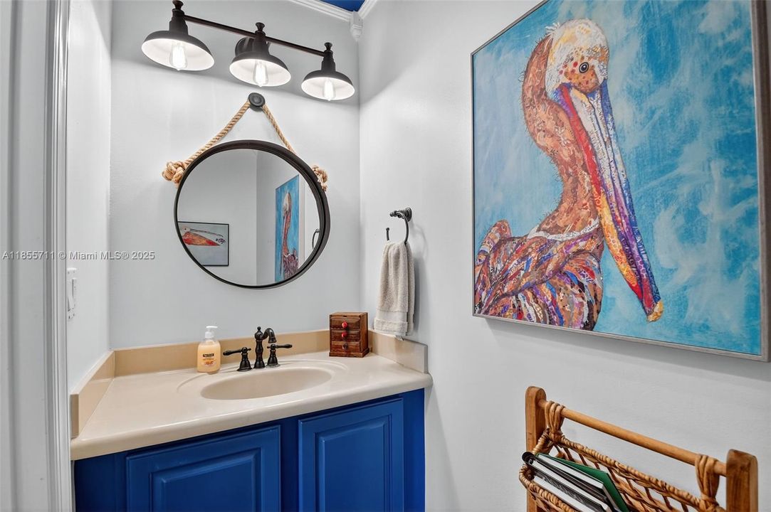 Half bath downstairs.