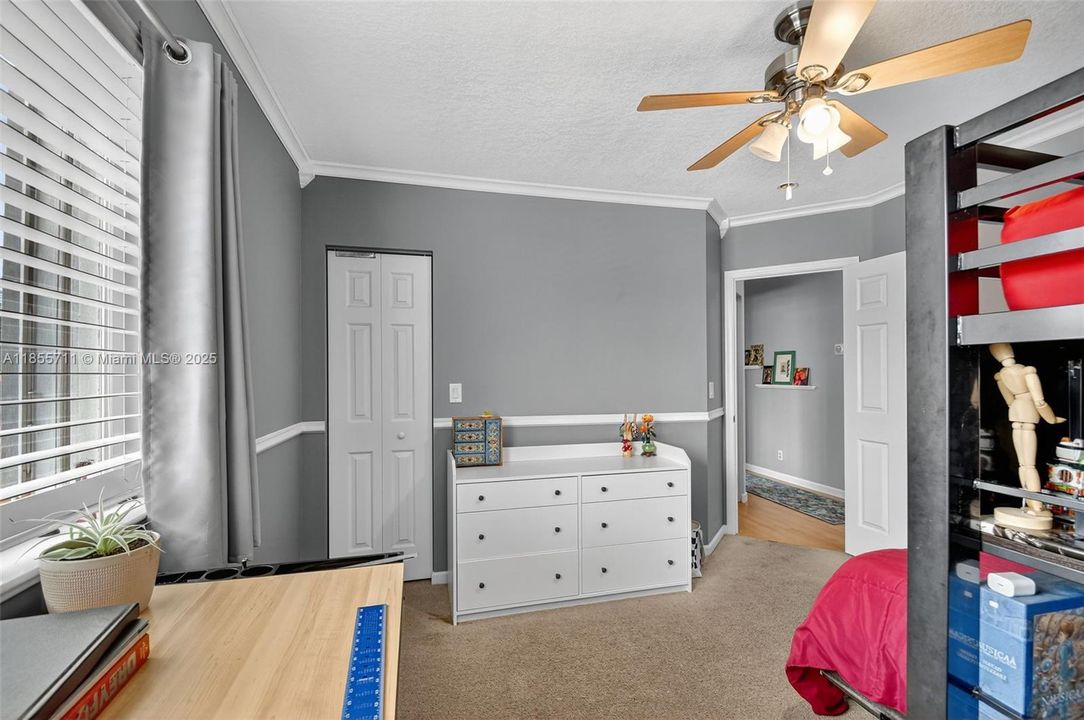 Bedroom 4 with walk in closet