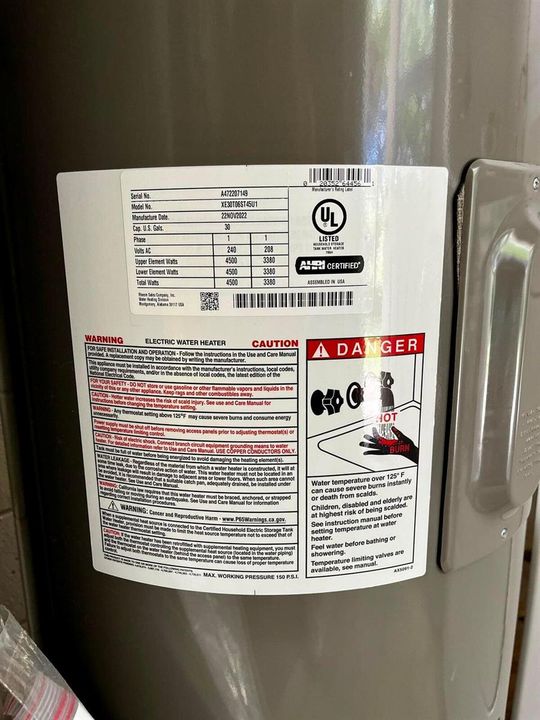 Newer Water Heater