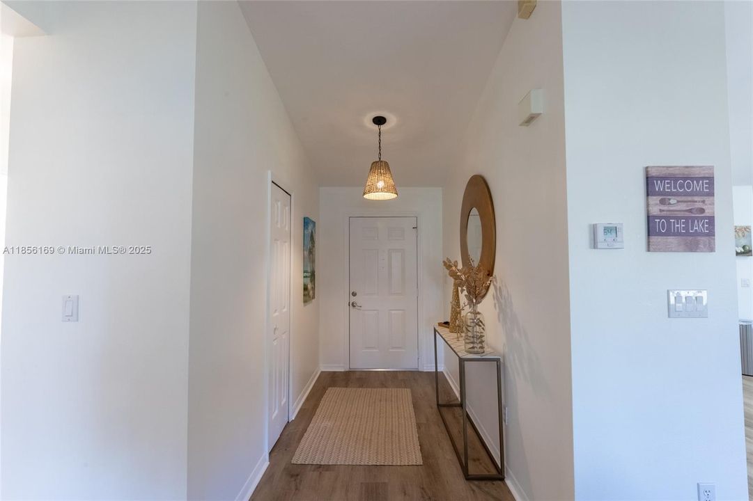 Beautiful entry with a closet