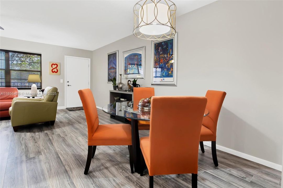 Spacious DIning Room and Chairs for Four