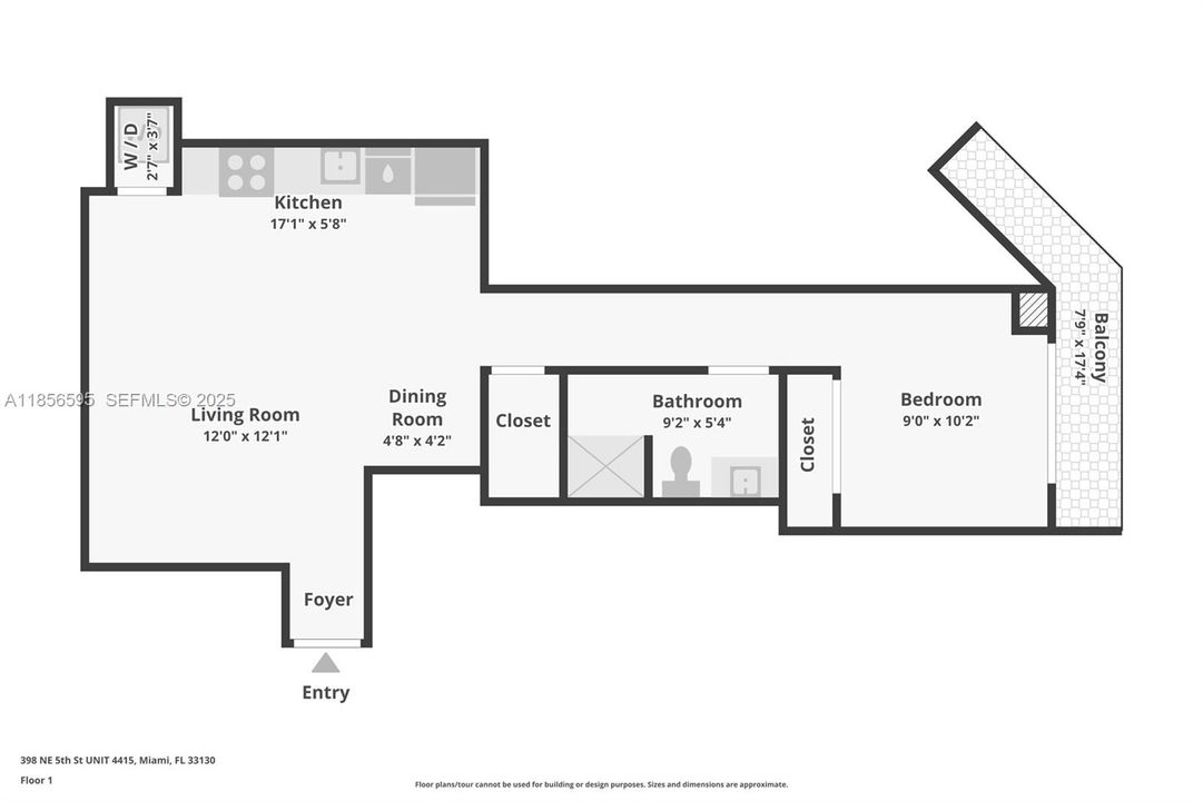 На продажу: $695,000 (1 спален, 1 ванн, 560 Квадратных фут)