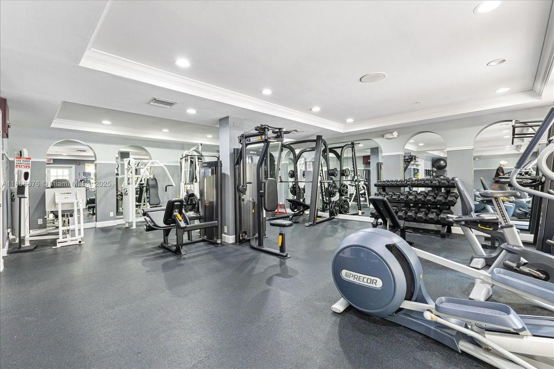 Fitness Facilities at Cityplace Tower Condo.651 Okeechobee Blvd., Unit #1002, West Palm Beach, FL.  City Place Tower Condominium. For Sale.