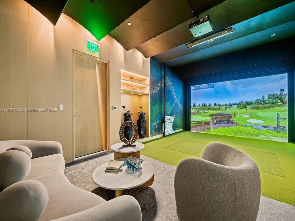 Golf Simulator Lounge
