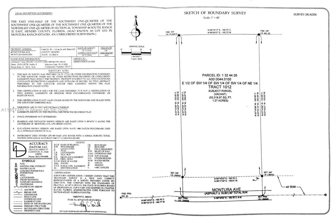 En Venta: $87,000 (1.27 acres)