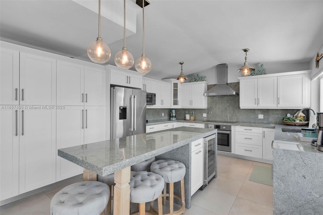 Thick 2" granite countertops