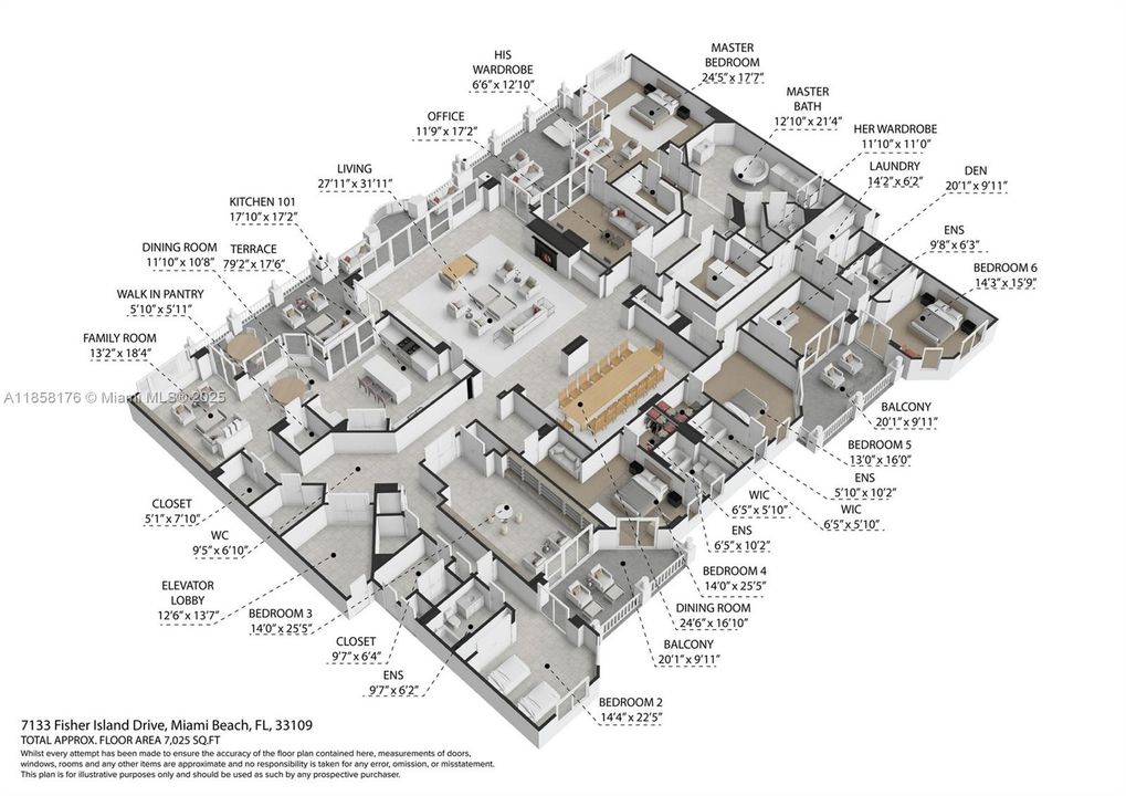 待售: $18,300,000 (6 贝兹, 5 浴室, 7025 平方英尺)